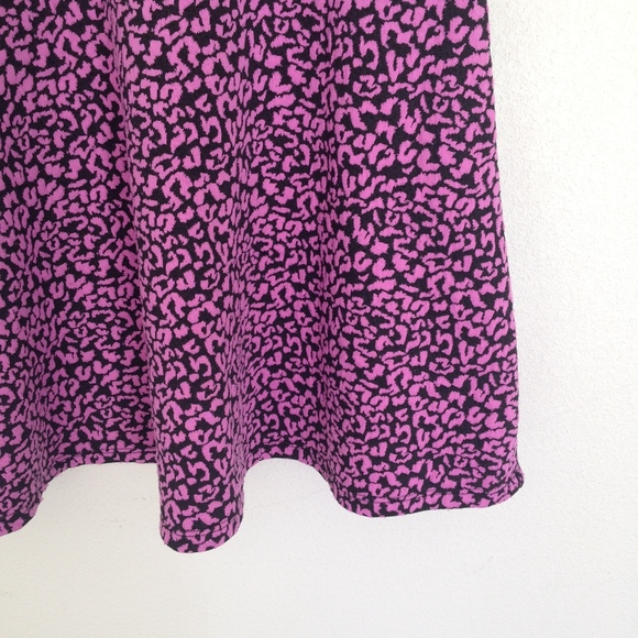 Xhilaration Fuchsia and Black Pattern Mini Dress - Picture 2 of 6